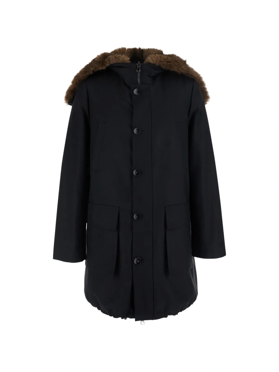 Geaca Parka VALENTINI 1972 neagra din bumbac - Img 8
