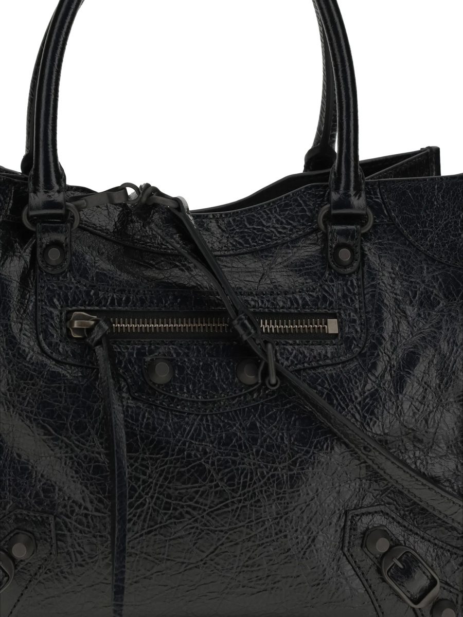 Geanta de mana Balenciaga neagra din piele - Img 4