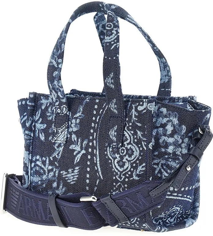 Geanta de mana Bandana printed canvas small shopping bag - Img 2