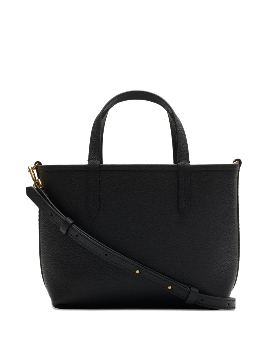 Geanta de mana Burberry neagra din bumbac si piele - Img 2