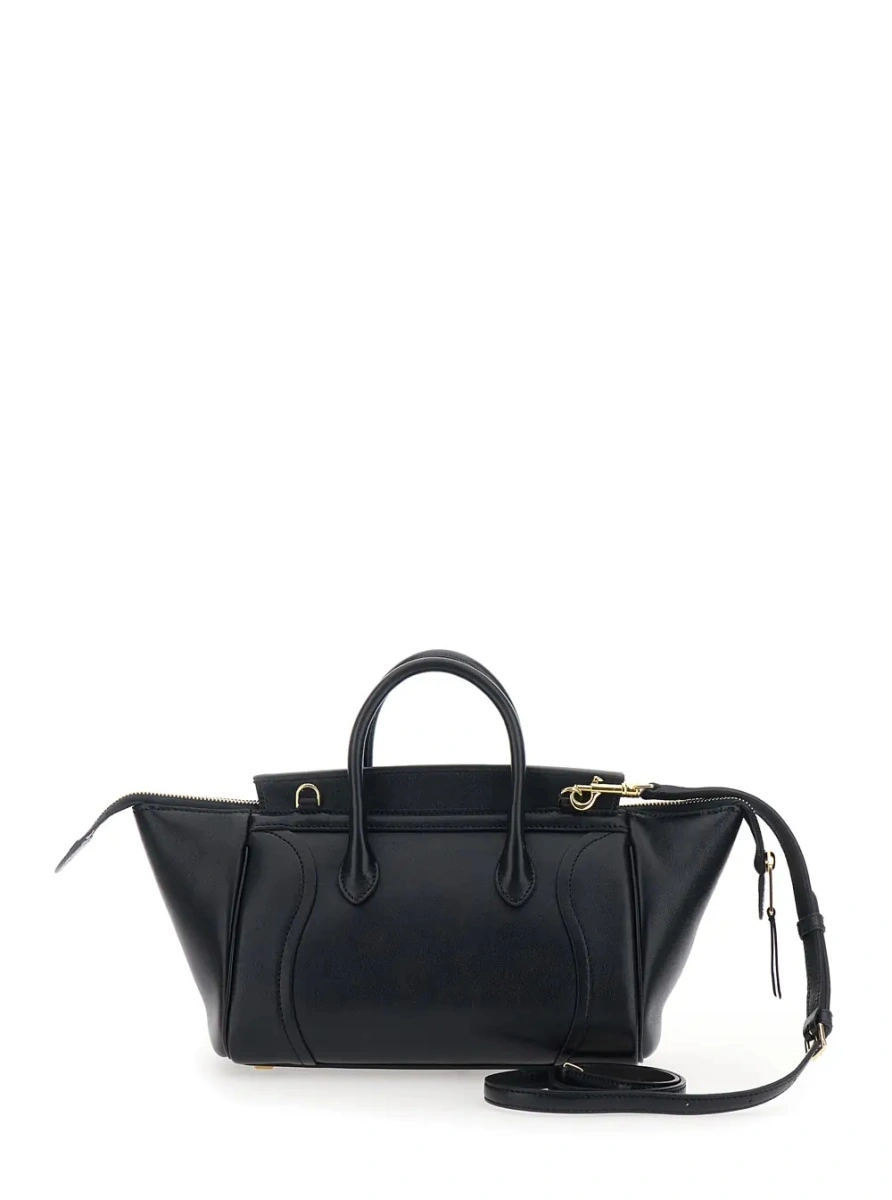 Geanta de mana Céline neagra din piele 'Celine' - Img 2