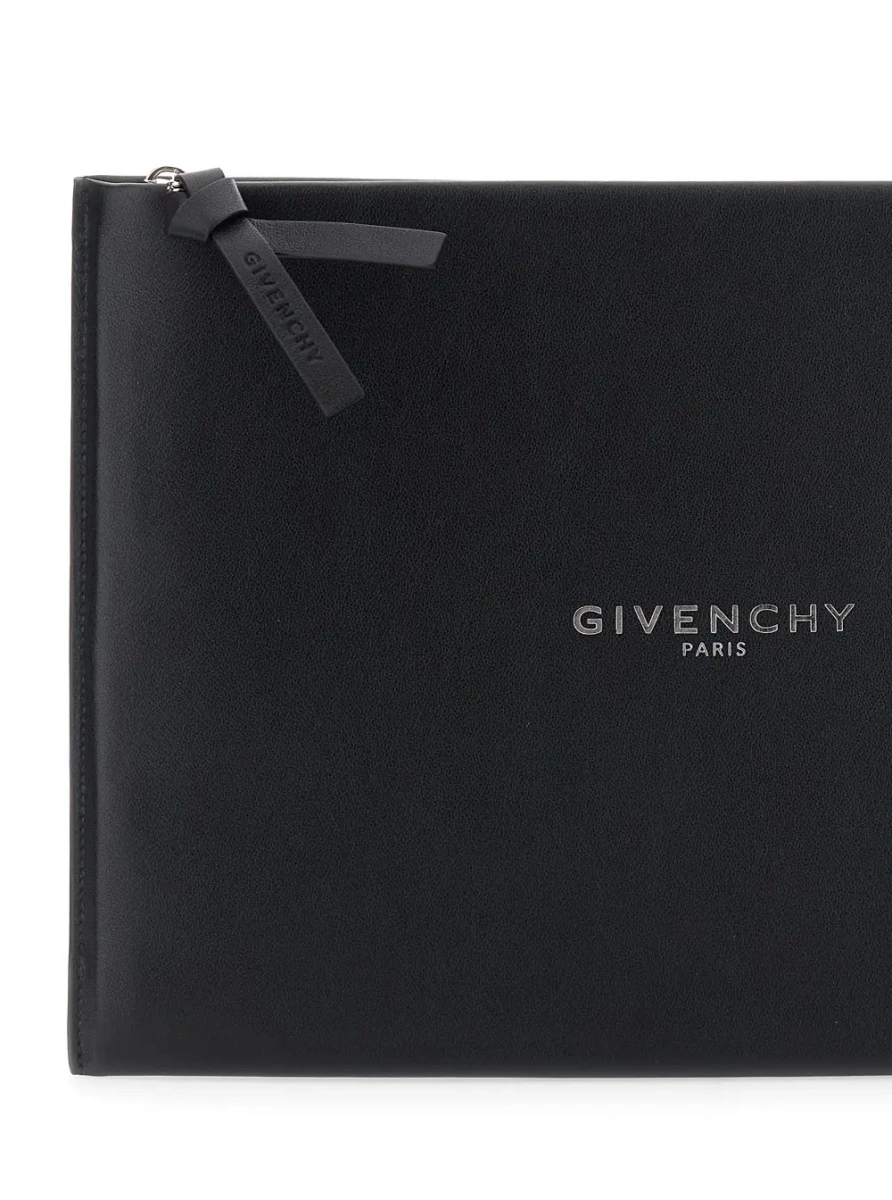 Geanta de mana Givenchy neagra din piele 'Antigona' - Img 3