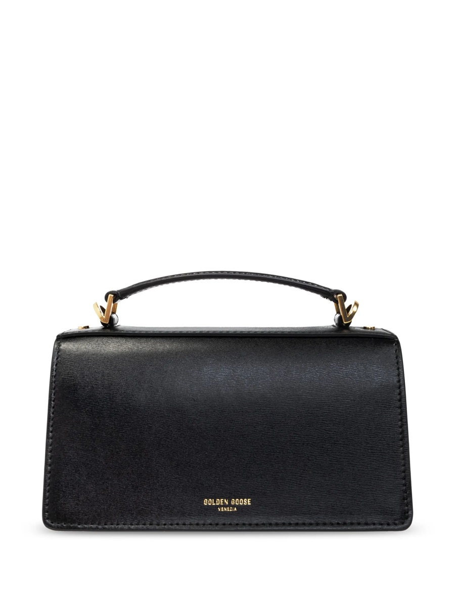 Geanta de mana Golden Goose neagra din piele - Img 3