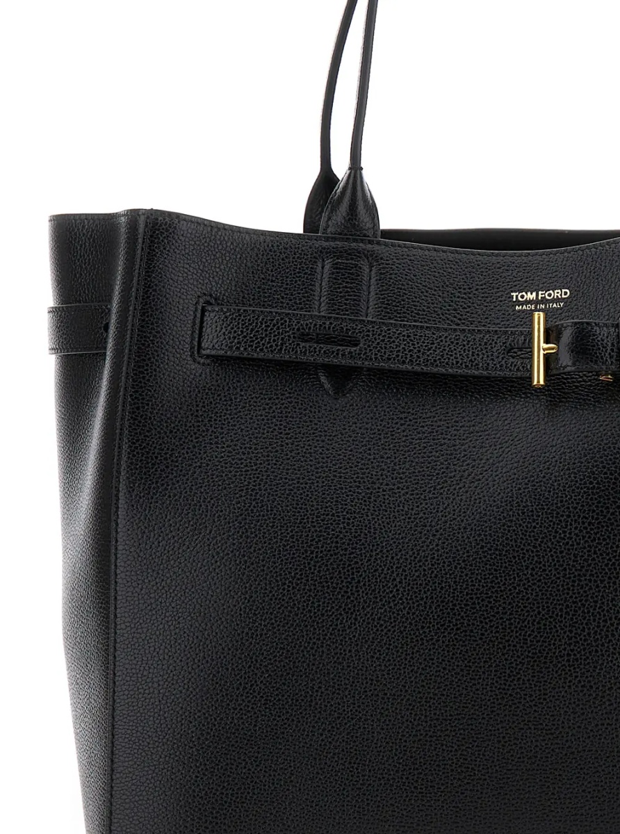 Geanta de mana grain leather medium tote - Img 3
