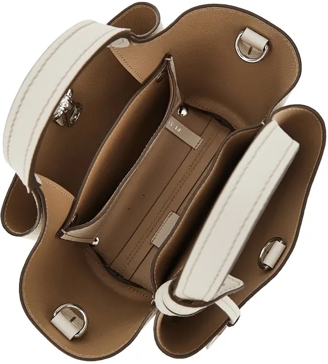 Geanta de mana Grained leather mini shopping bag - Img 3