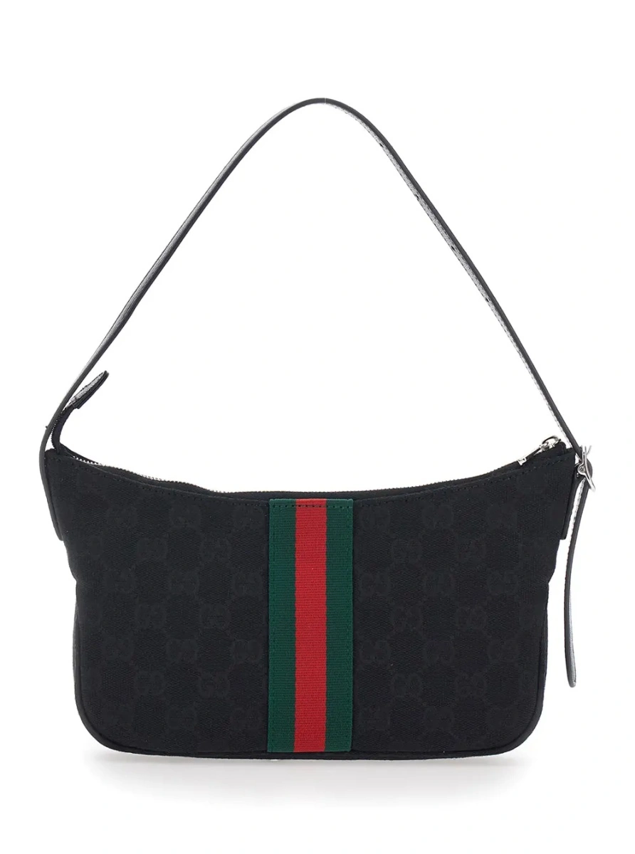 Geanta de mana Gucci neagra din piele - Img 2