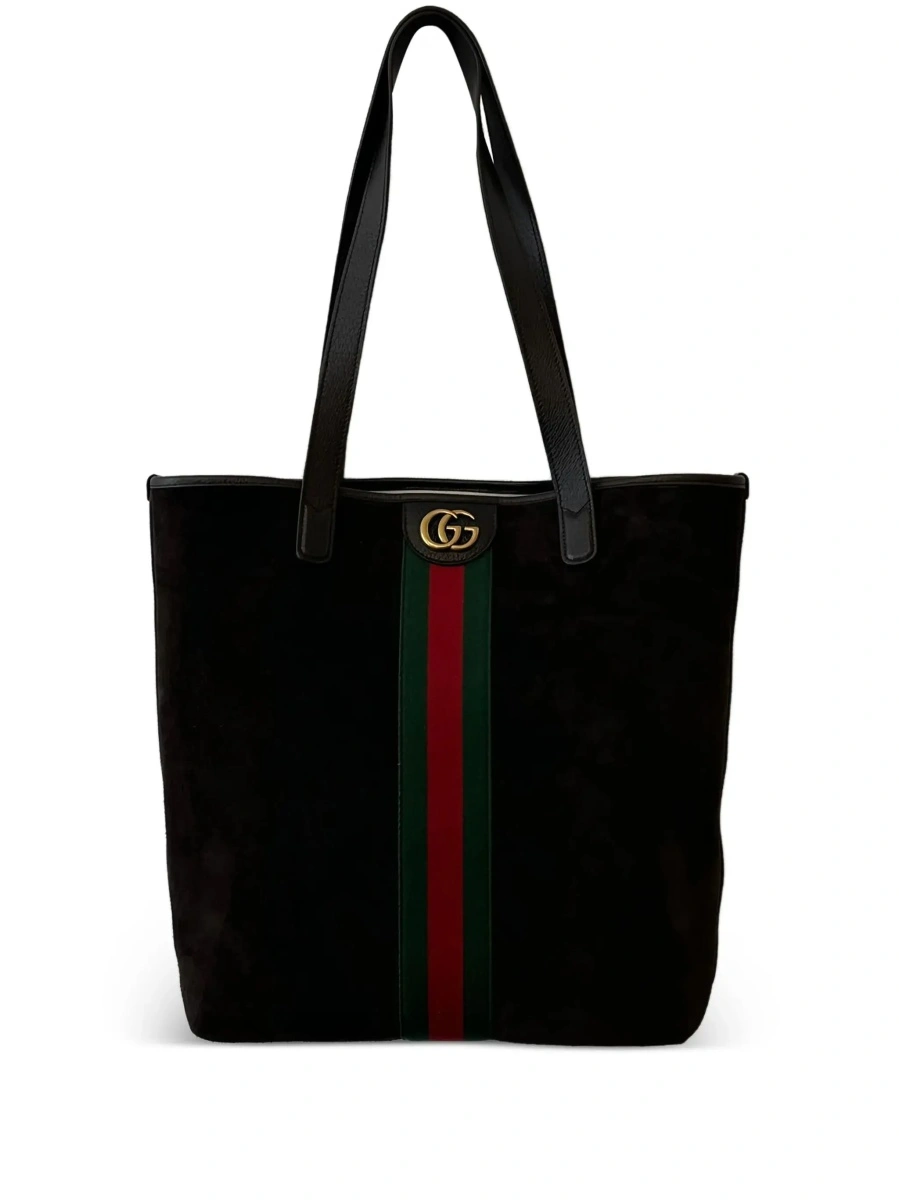 Geanta de mana Gucci 'Ophidia' maro din canvas GG Supreme si piele - Img 5