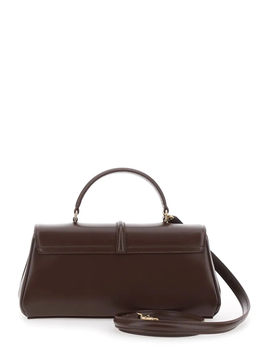 Geanta de mana Handbag '16 EAST WEST' with Brown Leather Details - Img 2