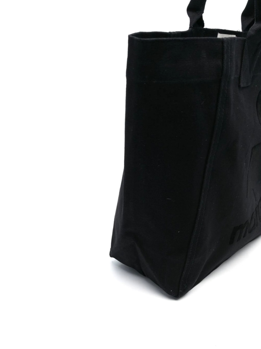 Geanta de mana Isabel Marant neagra din polyester si bumbac - Img 4