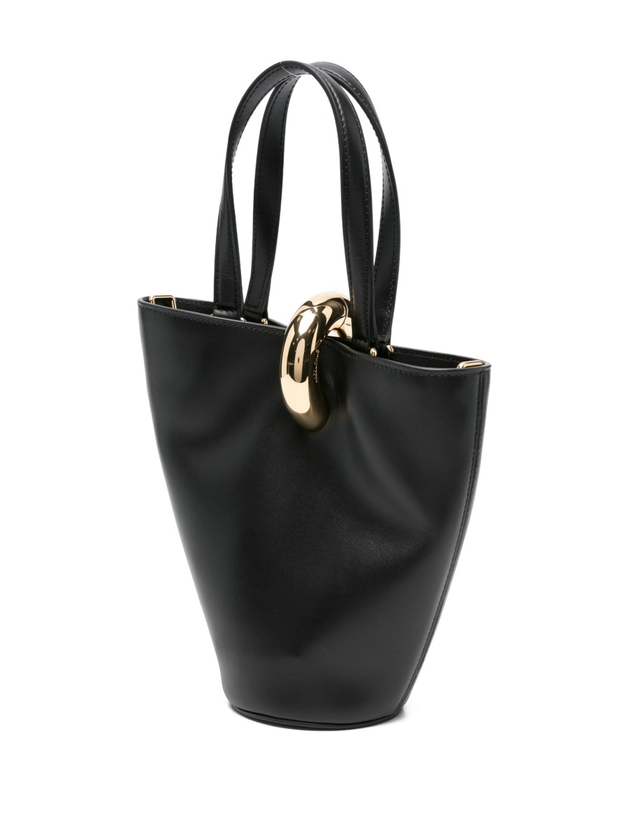 Geanta de mana JACQUEMUS Bambola neagra din piele - Img 3