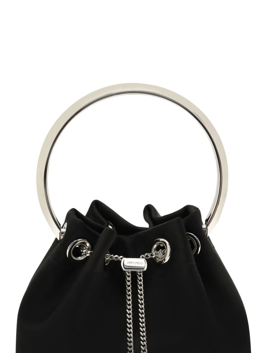 Geanta de mana Jimmy Choo Bon Bon neagra - Img 4
