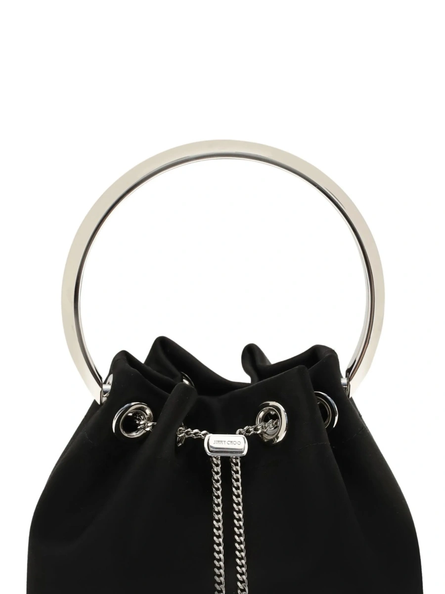 Geanta de mana Jimmy Choo Bon Bon neagra - Img 4