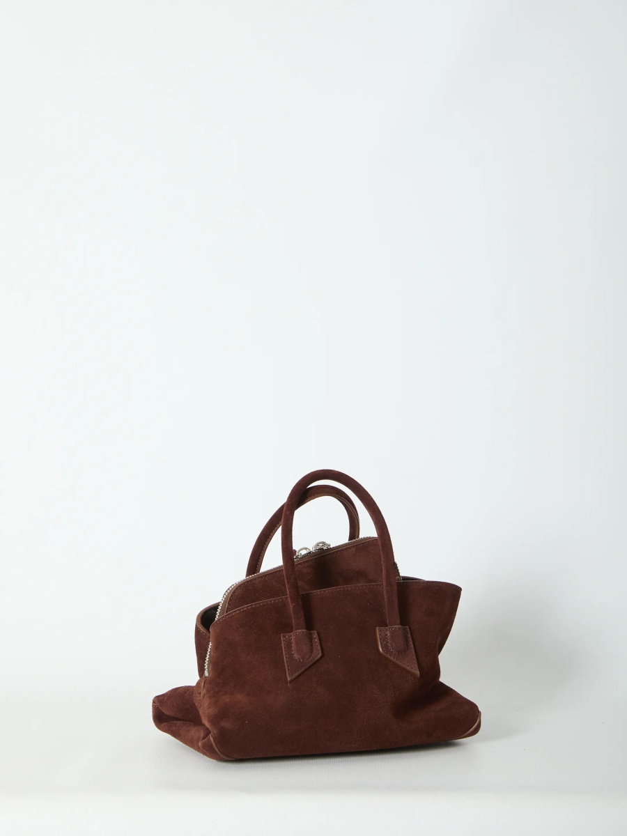Geanta de mana La Passeggiata Top Handle Light Choco Bag Mini - Img 2