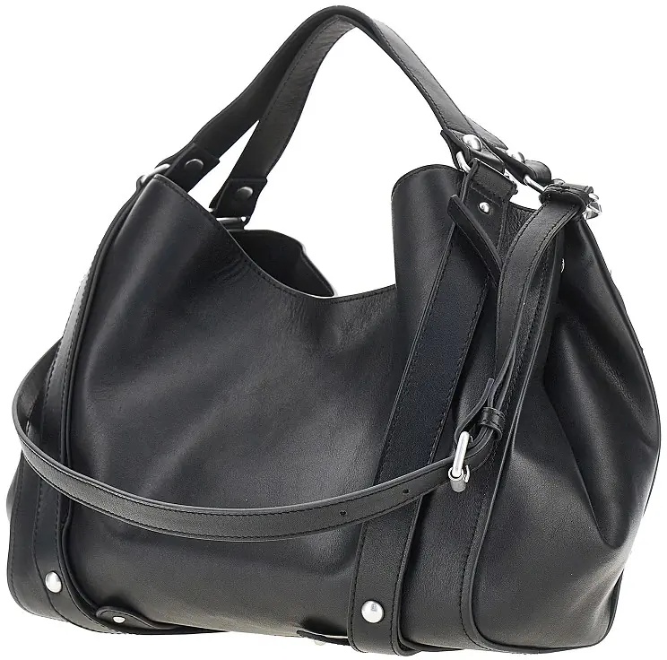 Geanta de mana Leather medium 'D-One' bag - Img 2
