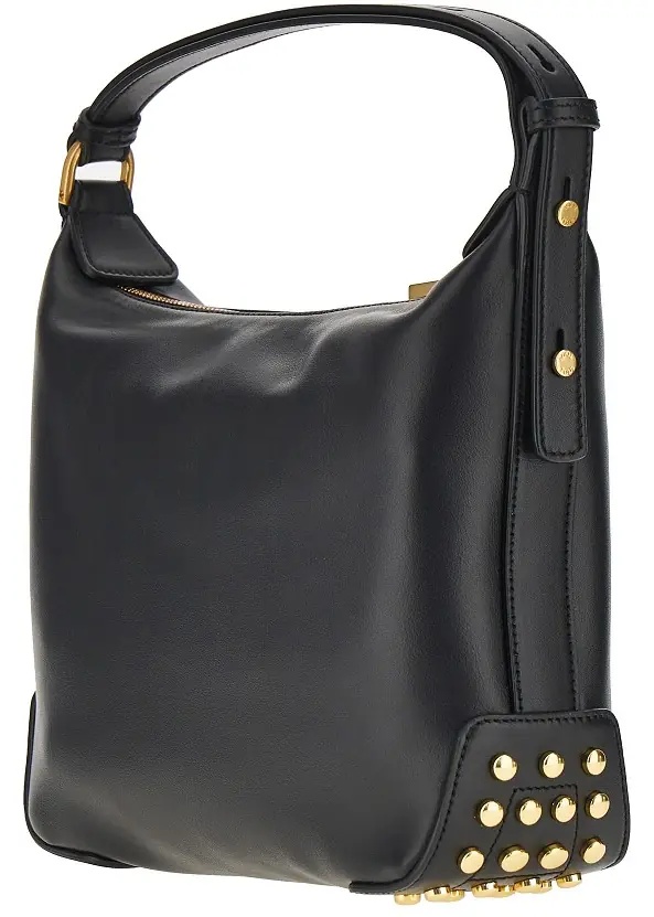 Geanta de mana Leather Metal Dots Mini Bag - Img 2