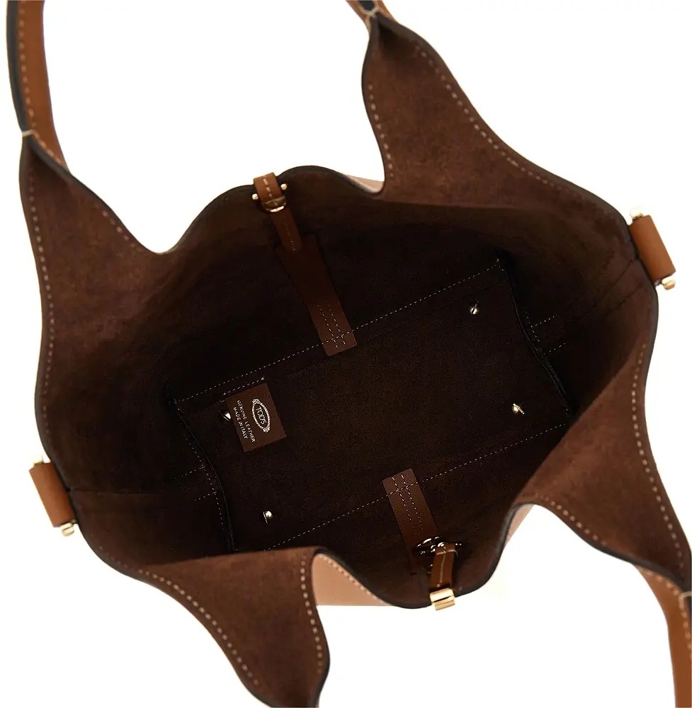 Geanta de mana Leather mini Tote shopping bag - Img 3
