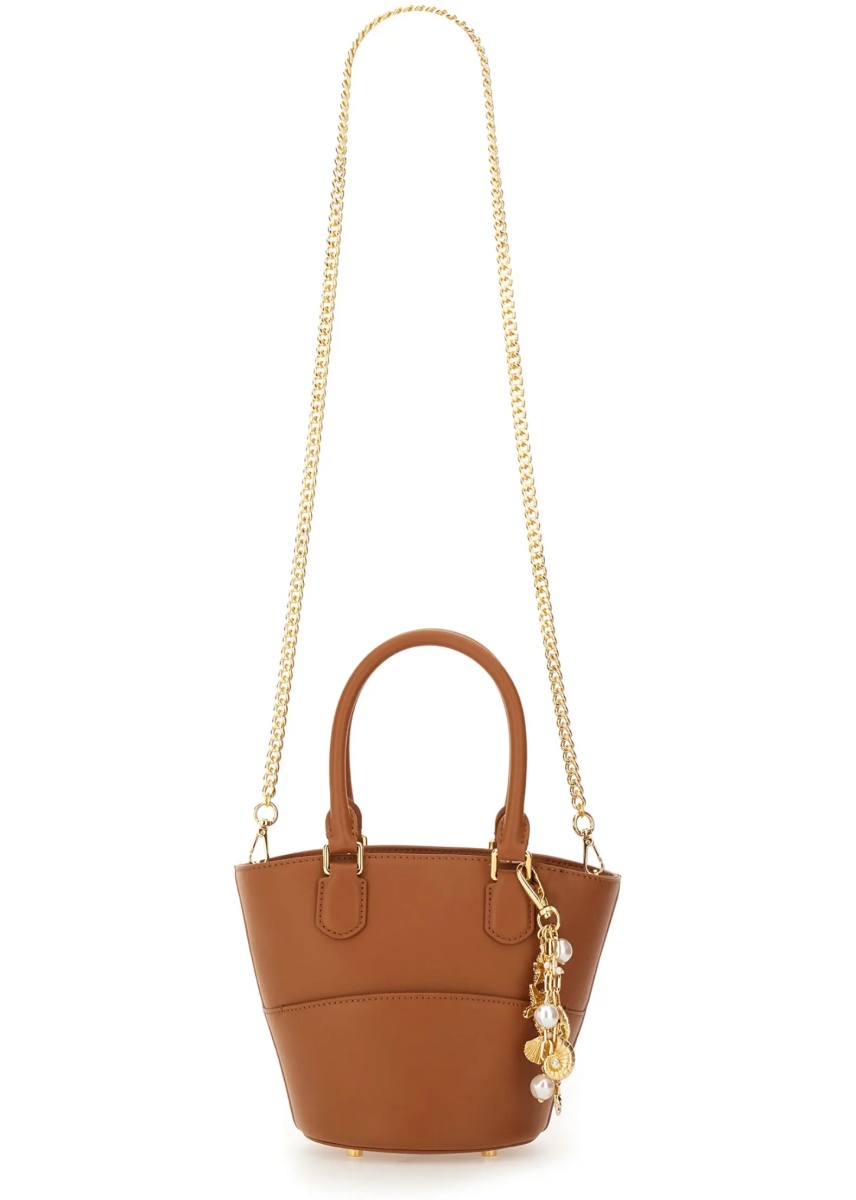 Geanta de mana Leather Tote Bag With Charm - Img 2