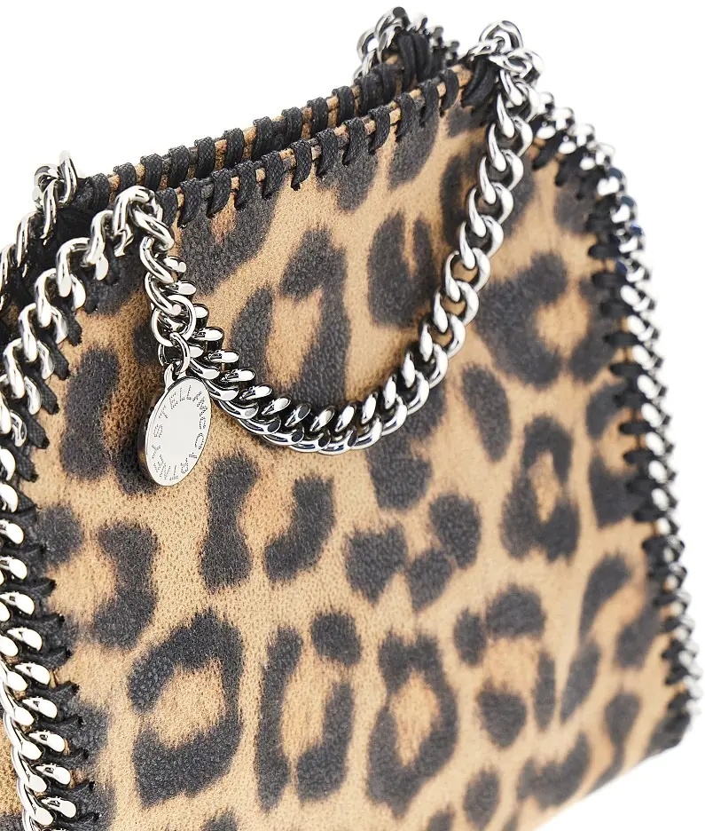 Geanta de mana Leopard-print 'Tiny Falabella' bag - Img 4