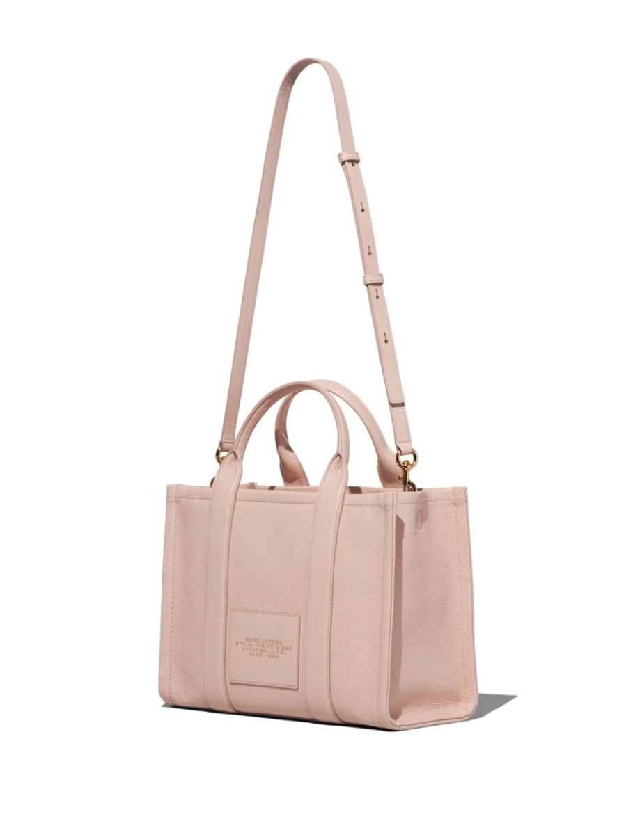 Geanta de mana Marc Jacobs neutra din piele - Img 3