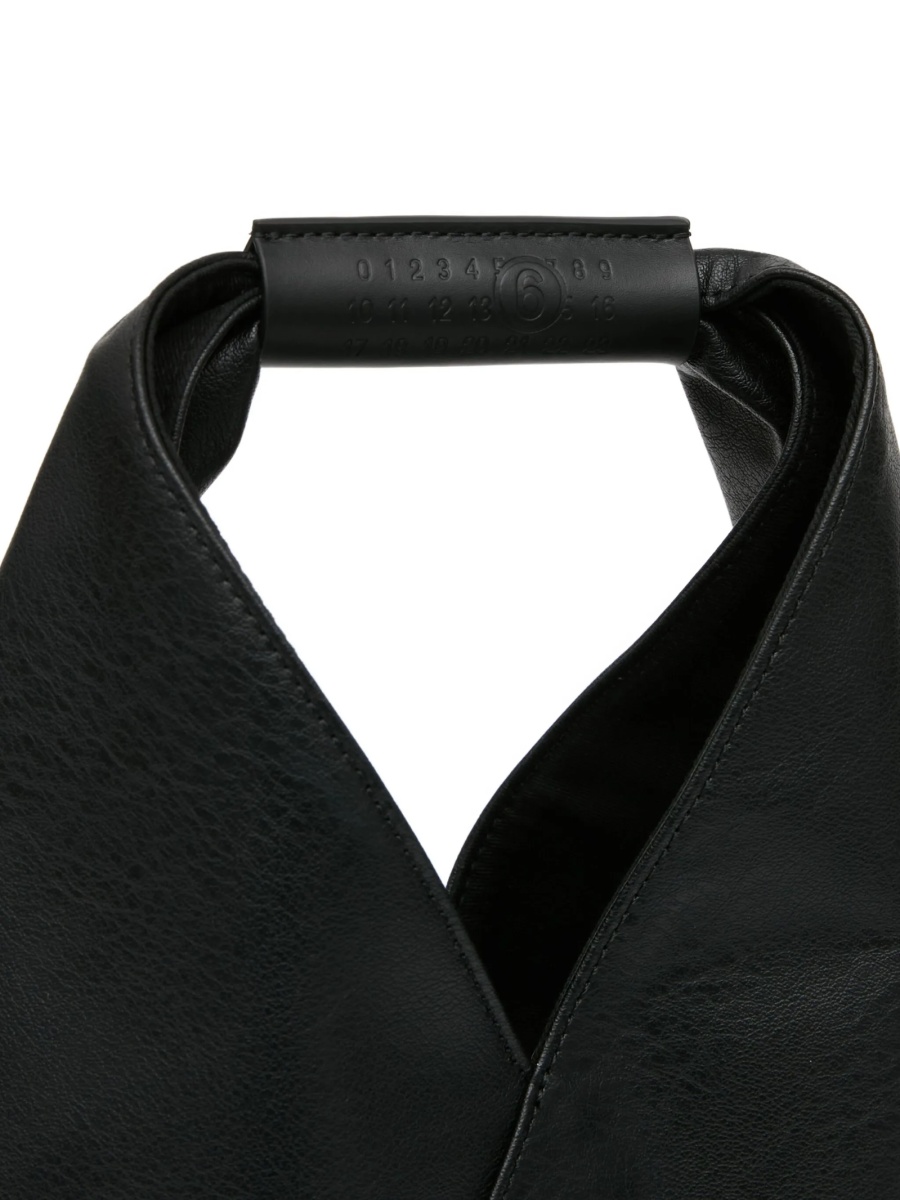Geanta de mana MM6 Maison Margiela neagra din piele si poliuretan - Img 4