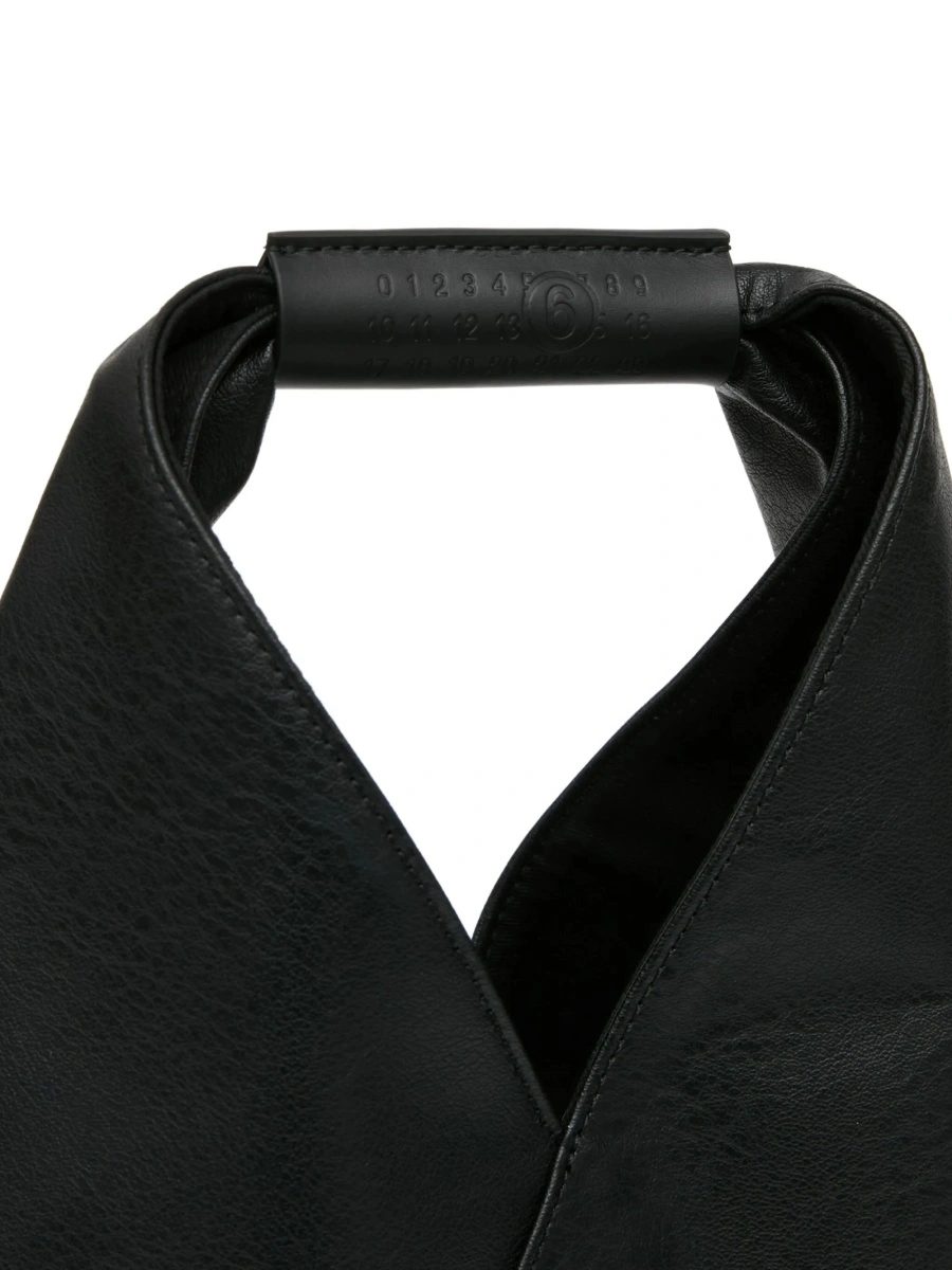 Geanta de mana MM6 Maison Margiela neagra din piele si poliuretan - Img 4