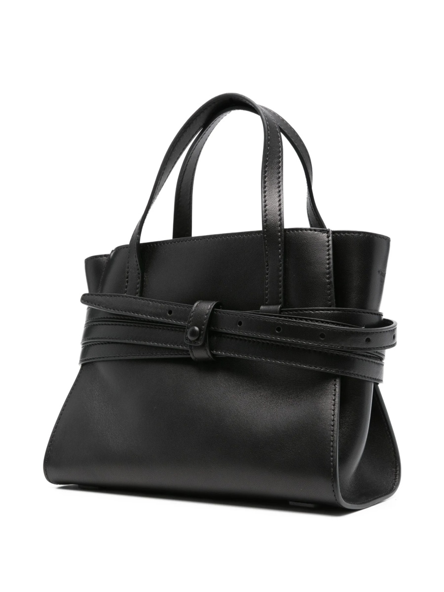 Geanta de mana Moschino neagra din piele - Img 3