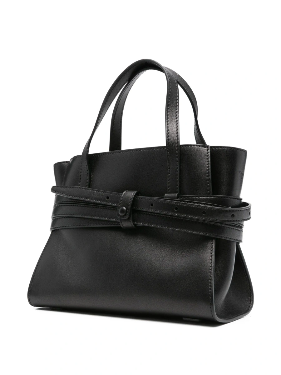 Geanta de mana Moschino neagra din piele - Img 3