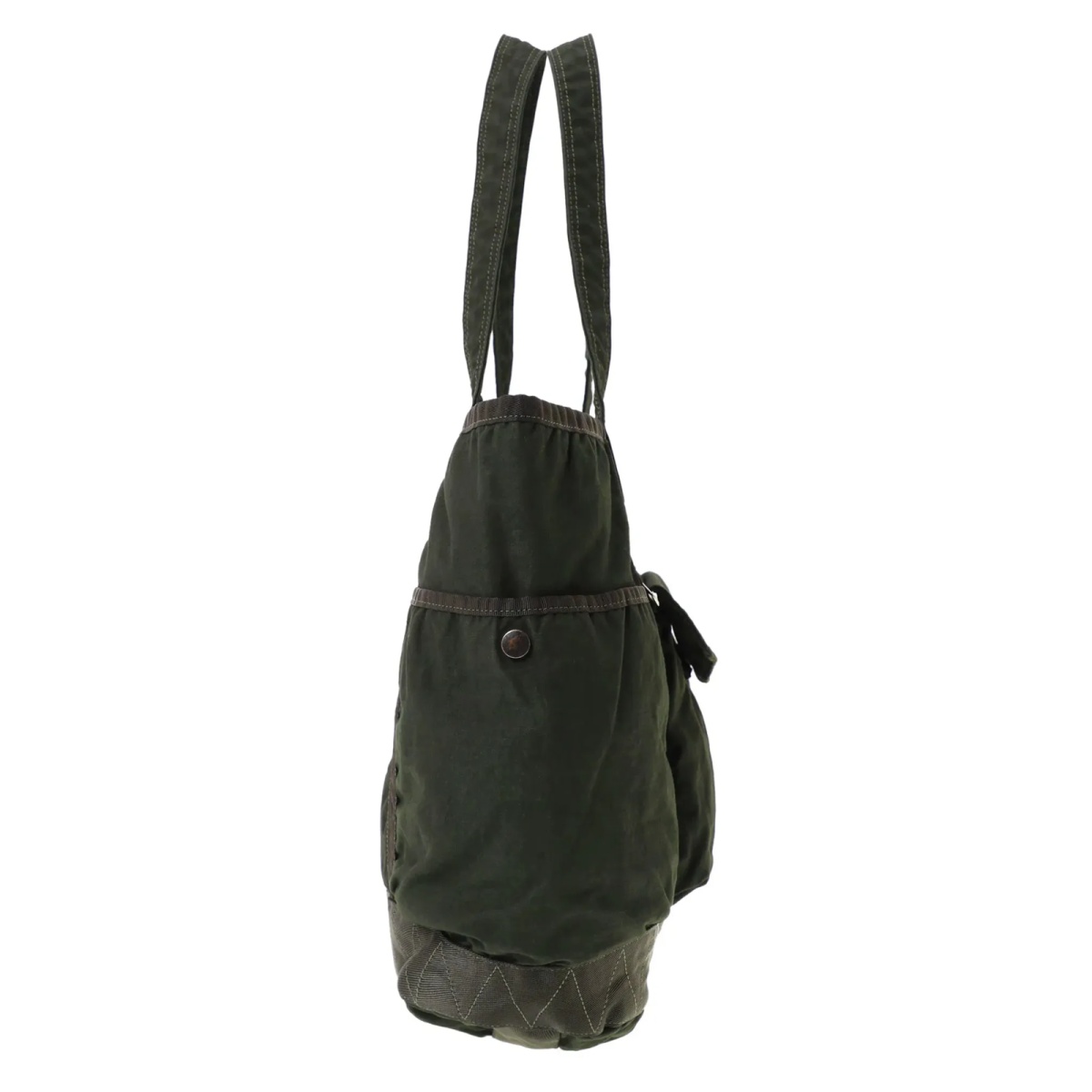 Geanta de mana Porter-Yoshida &amp; Co. verde din bumbac si nylon - Img 3
