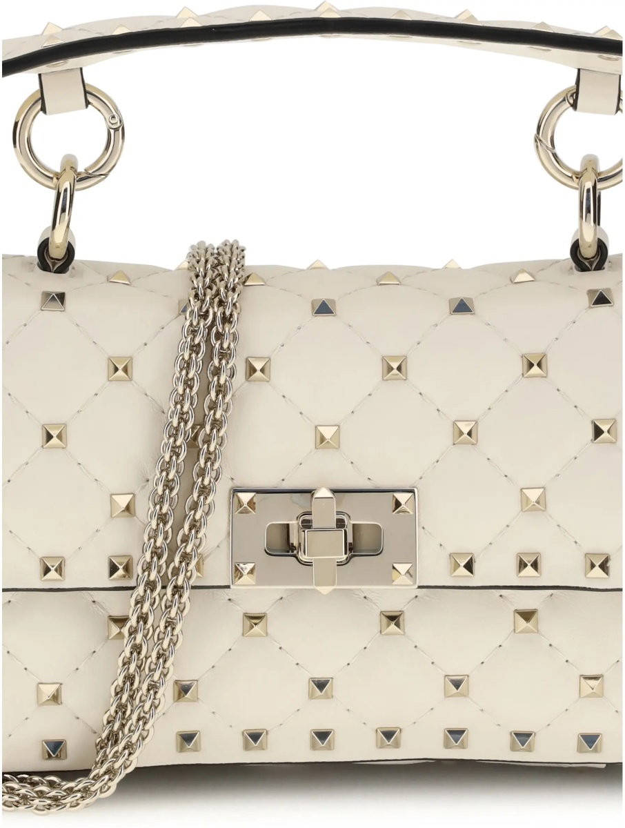 Geanta de mana Rockstud Spike mini Top Handle Bag in nappa - Img 4