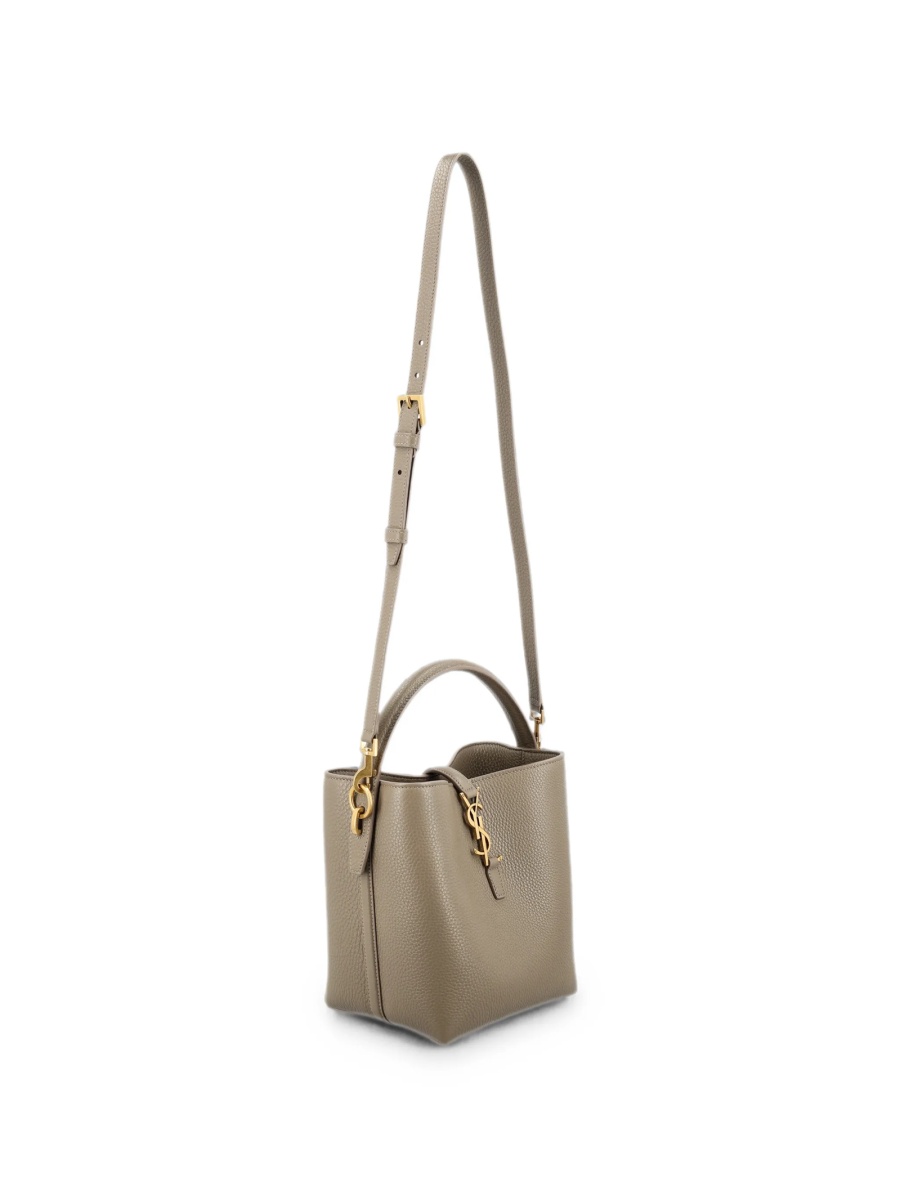 Geanta de mana Saint Laurent gri din piele - Img 3