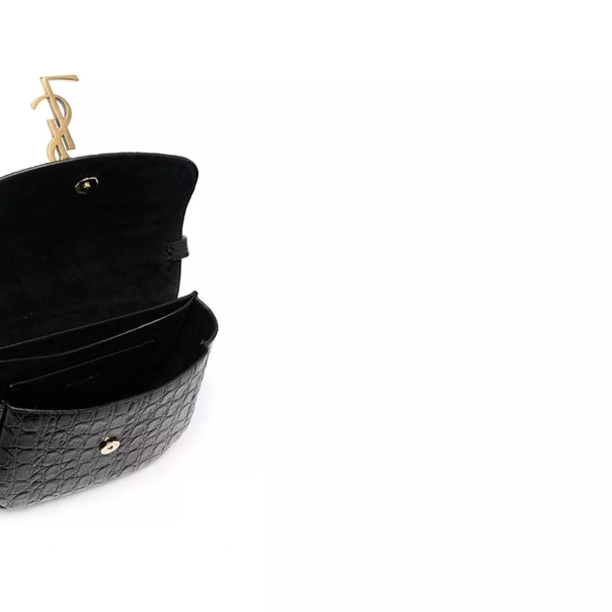 Geanta de mana Saint Laurent Kaia Croco Shoulder Bag - Img 3
