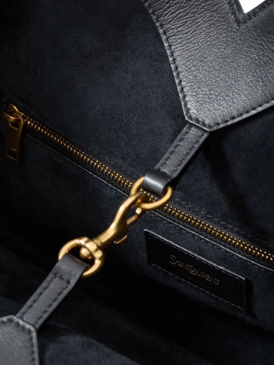 Geanta de mana Saint Laurent neagra din piele - Img 5