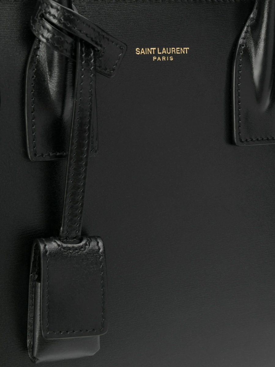 Geanta de mana Saint Laurent Sac De Jour neagra din piele - Img 4