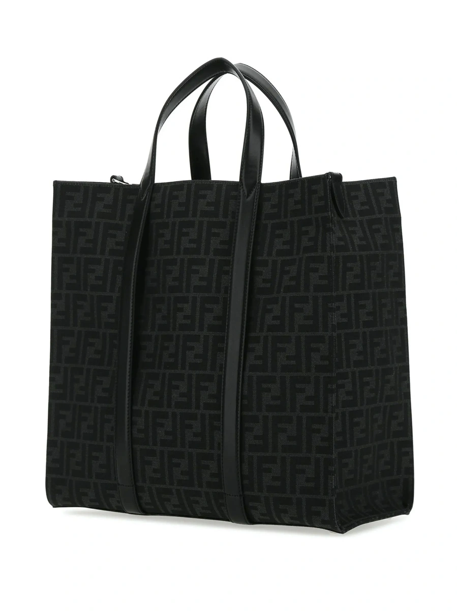 Geanta de mana Shopper in Tech Fabric Jacquard FF Fendi Man - Img 6