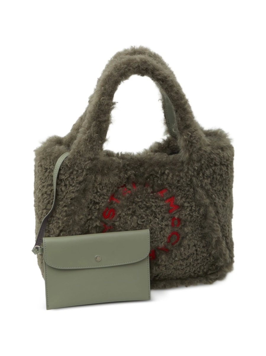 Geanta de mana Stella McCartney gri din polyester - Img 4