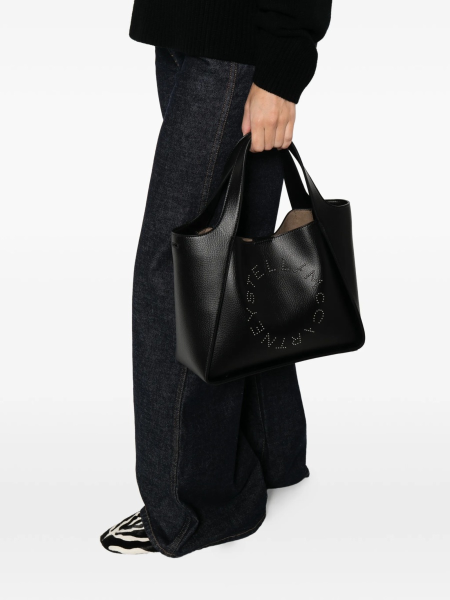 Geanta de mana Stella McCartney neagra din poliamida si poliuretan - Img 2