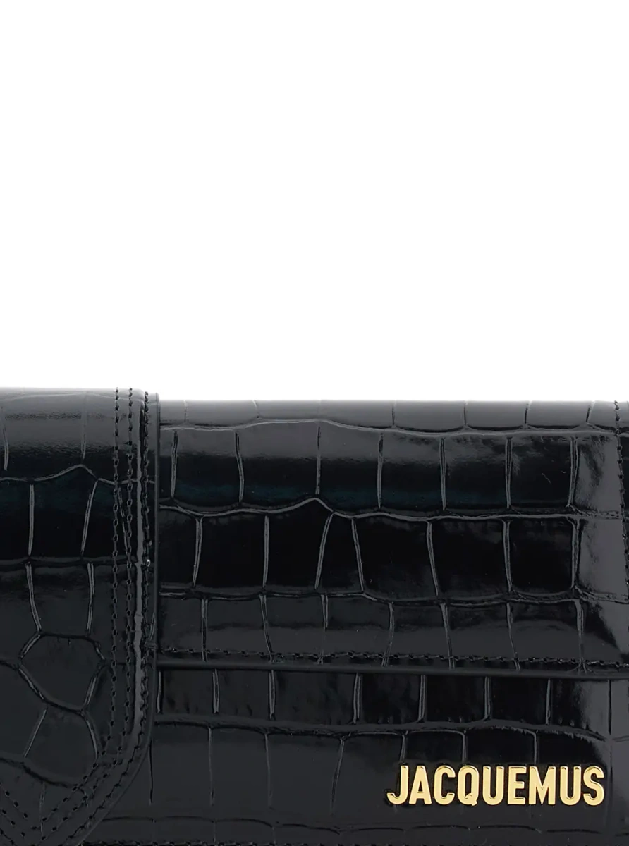 Geanta de mana THE BOY POUCH with leather details and black unisex color - Img 3