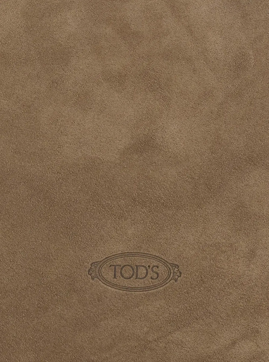 Geanta de mana TOD'S bej din piele intoarsa - Img 3