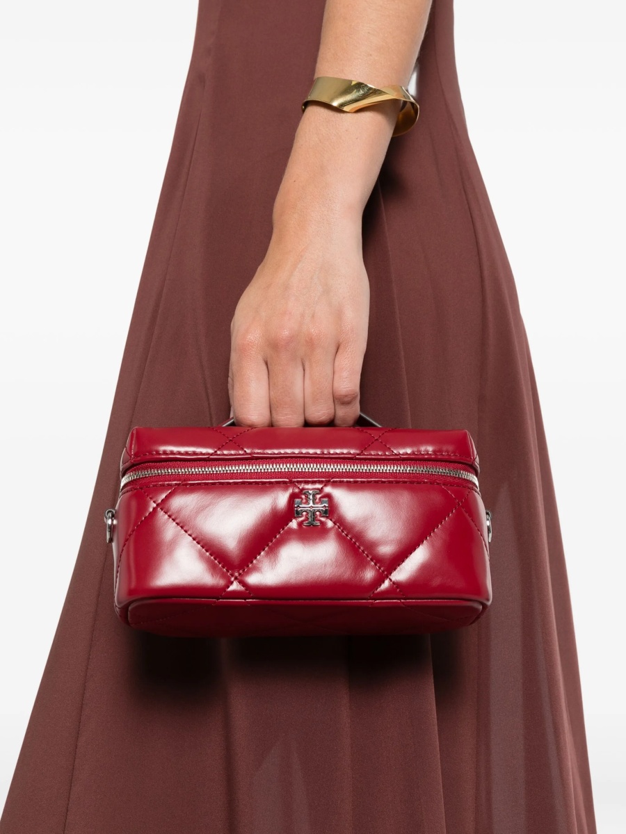 Geanta de mana Tory Burch rosie din piele - Img 2