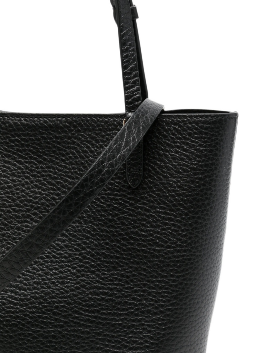 Geanta de mana Valentino Garavani Rockstud neagra din piele - Img 4