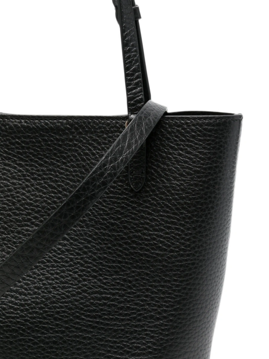Geanta de mana Valentino Garavani Rockstud neagra din piele - Img 4