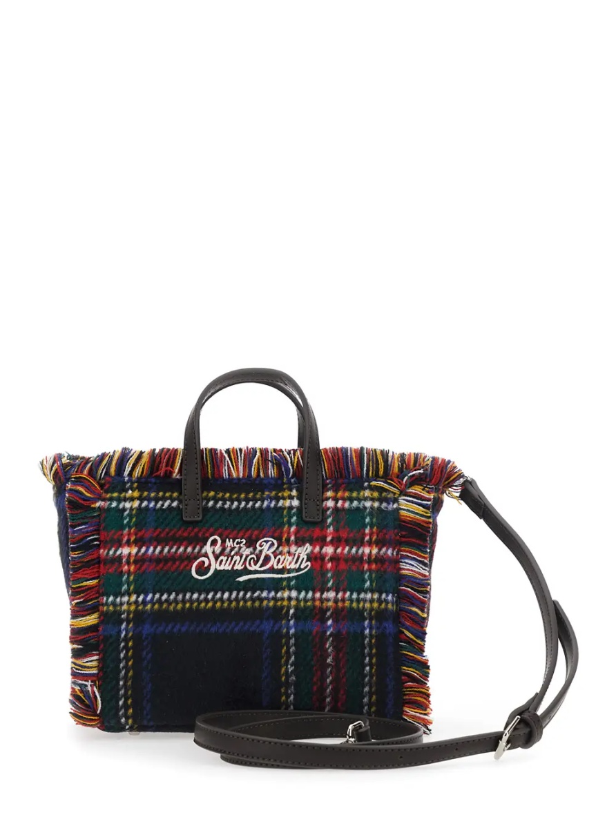 Geanta de mana Vanity Mini Wool N Bag with tartan and Tech Fabric Multicolor unisex - Img 2