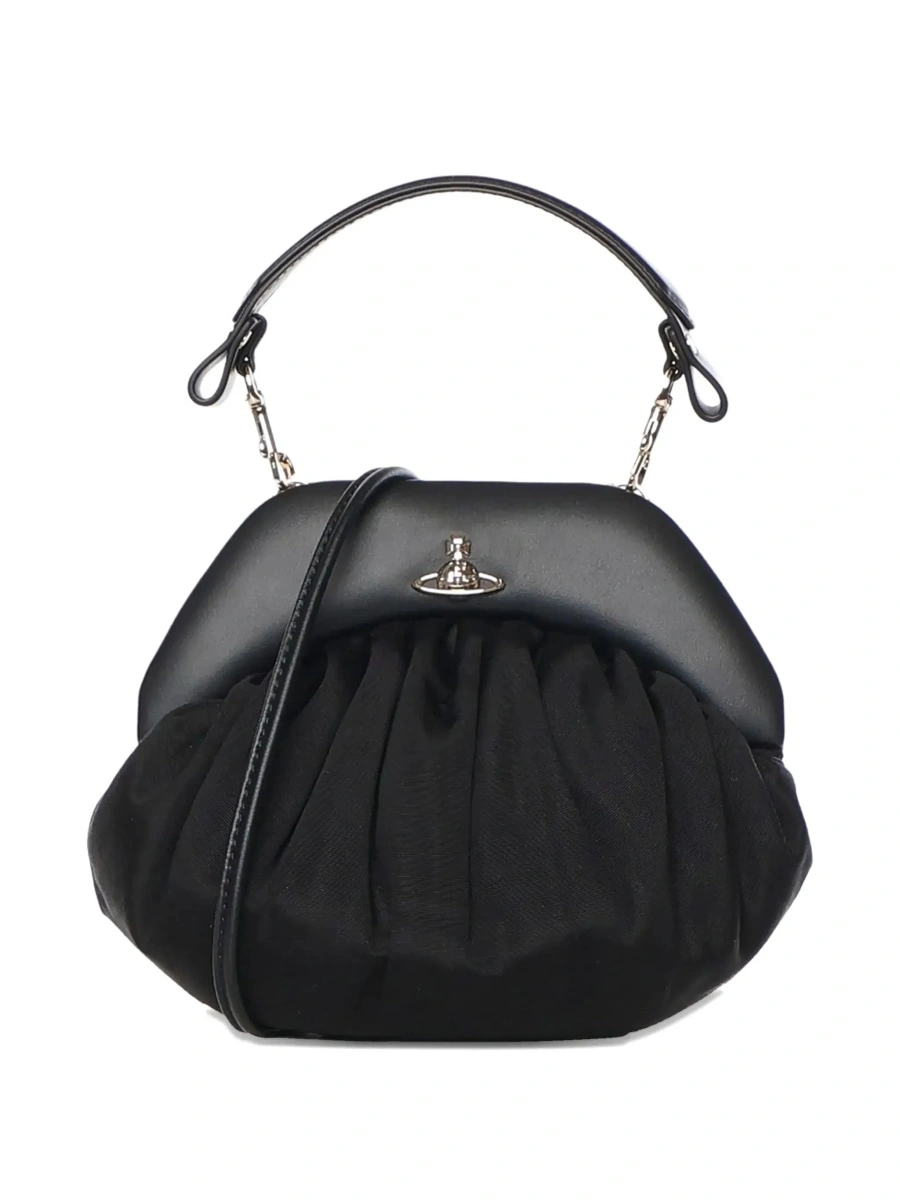 Geanta de mana Vivienne Westwood neagra din piele 'Brooke' - Img 4