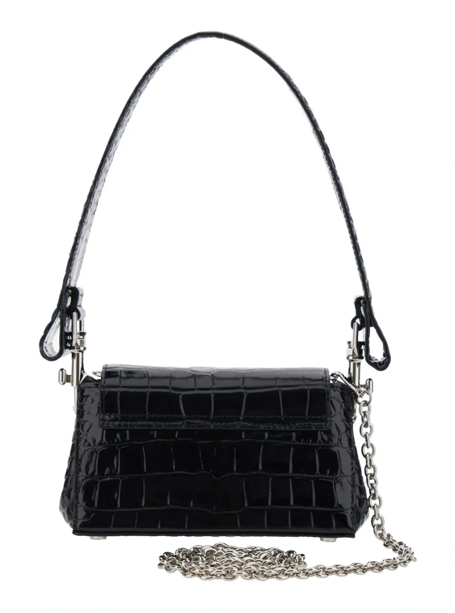 Geanta de mana Vivienne Westwood neagra din piele 'Hazel' - Img 2