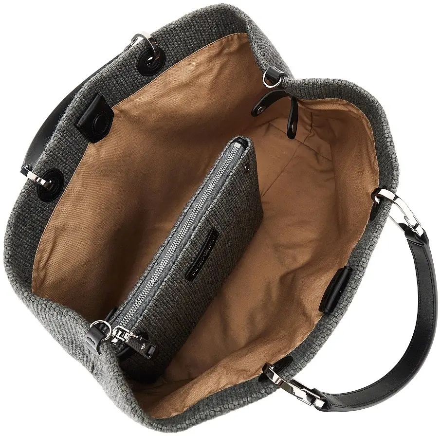 Geanta de mana Wool-blend medium shopping bag - Img 3