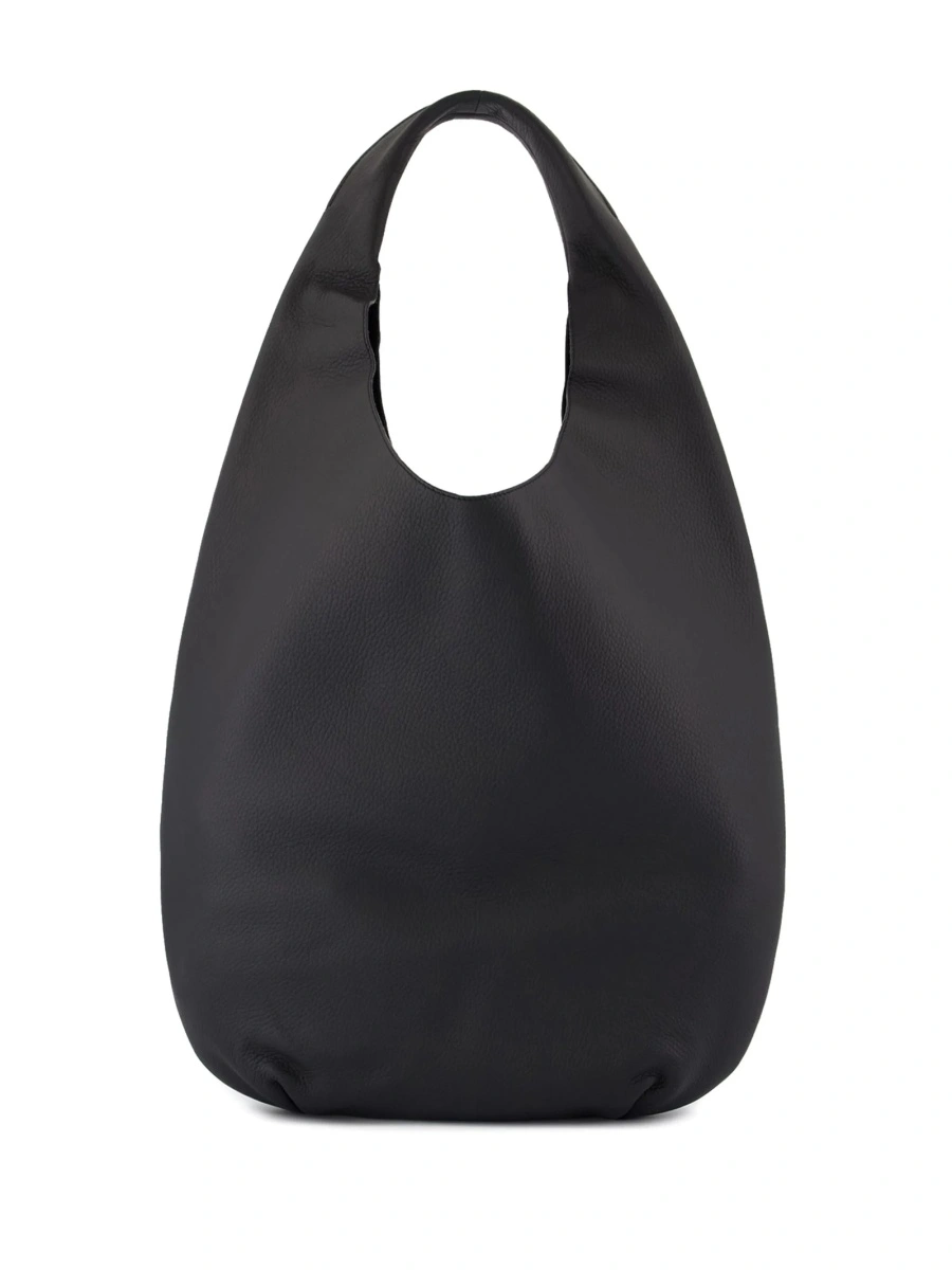 Geanta de umar A.P.C. neagra din piele - Img 2