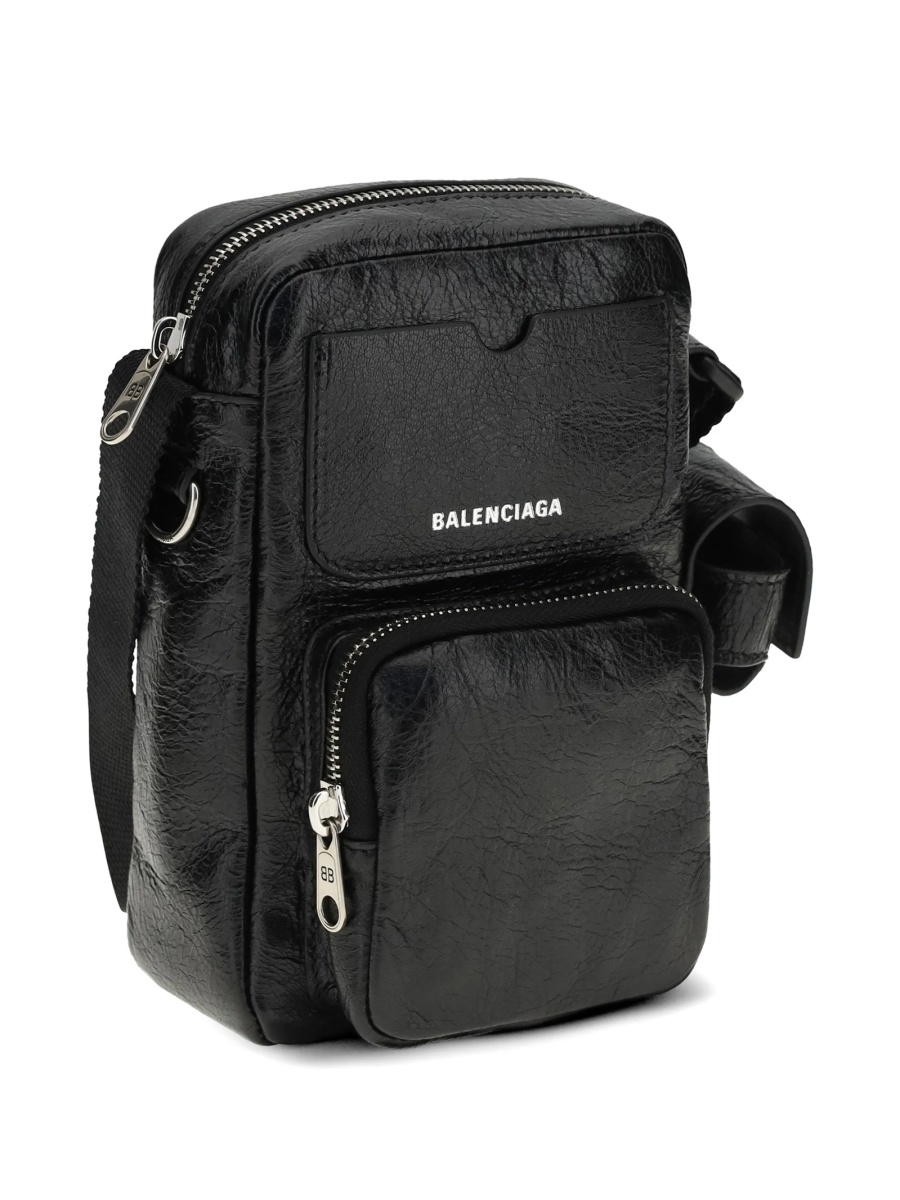 Geanta de umar Balenciaga neagra din piele - Img 2
