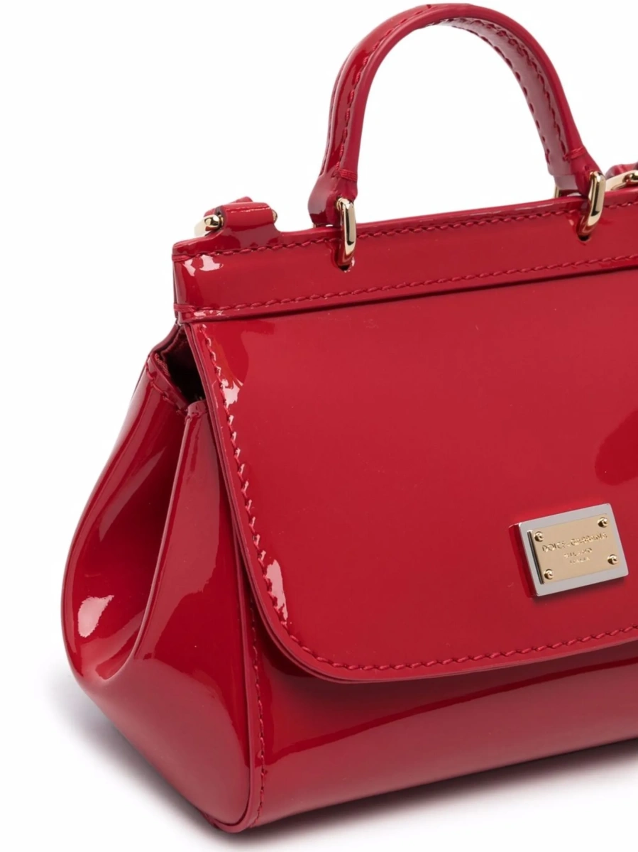 Geanta de umar Dolce &amp; Gabbana rosie din piele - Img 2