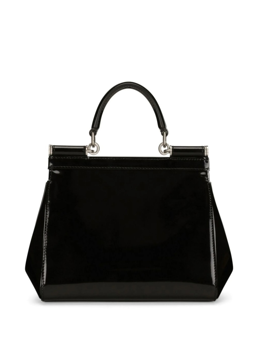 Geanta de umar Dolce &amp; Gabbana Sicily neagra din piele - Img 3