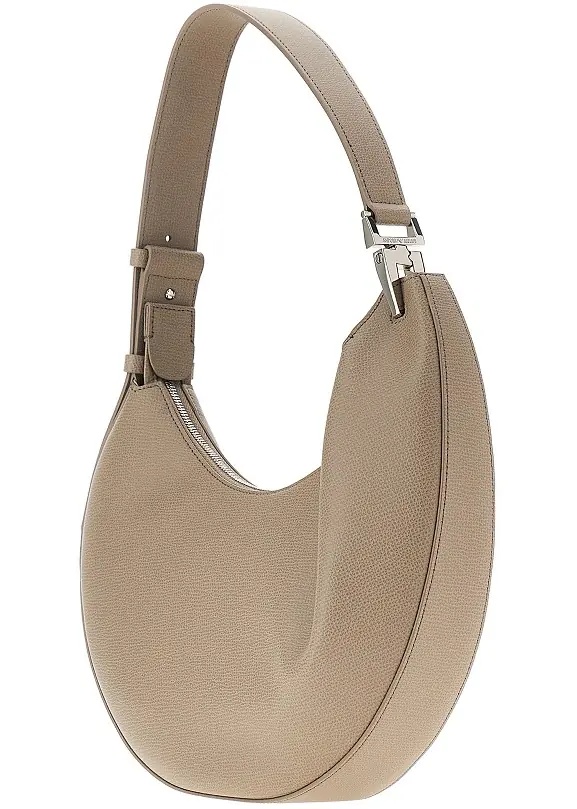Geanta de umar 'Emporio Armani 1981' grain leather hobo bag - Img 2